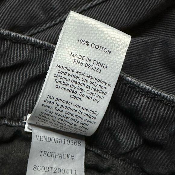 Pacsun Black Mom Jeans WMNS 27 High Rise Medium Wash Stretchy Preppy Urban Denim - Picture 6 of 7